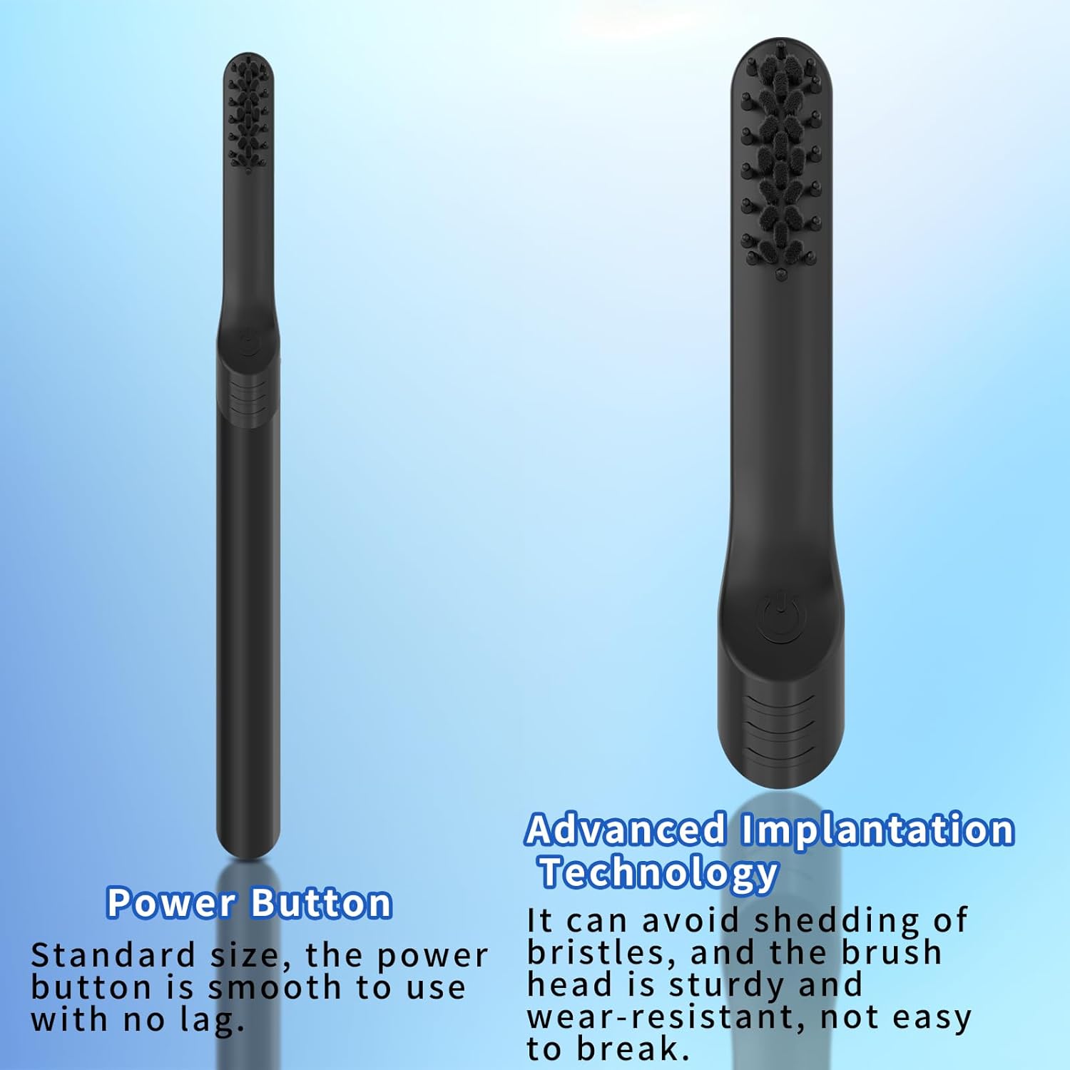 Cabezales de repuesto para cepillo de dientes eléctrico Quip para adultos, paquete de 6 cabezales de repuesto, cerdas suaves, color negro