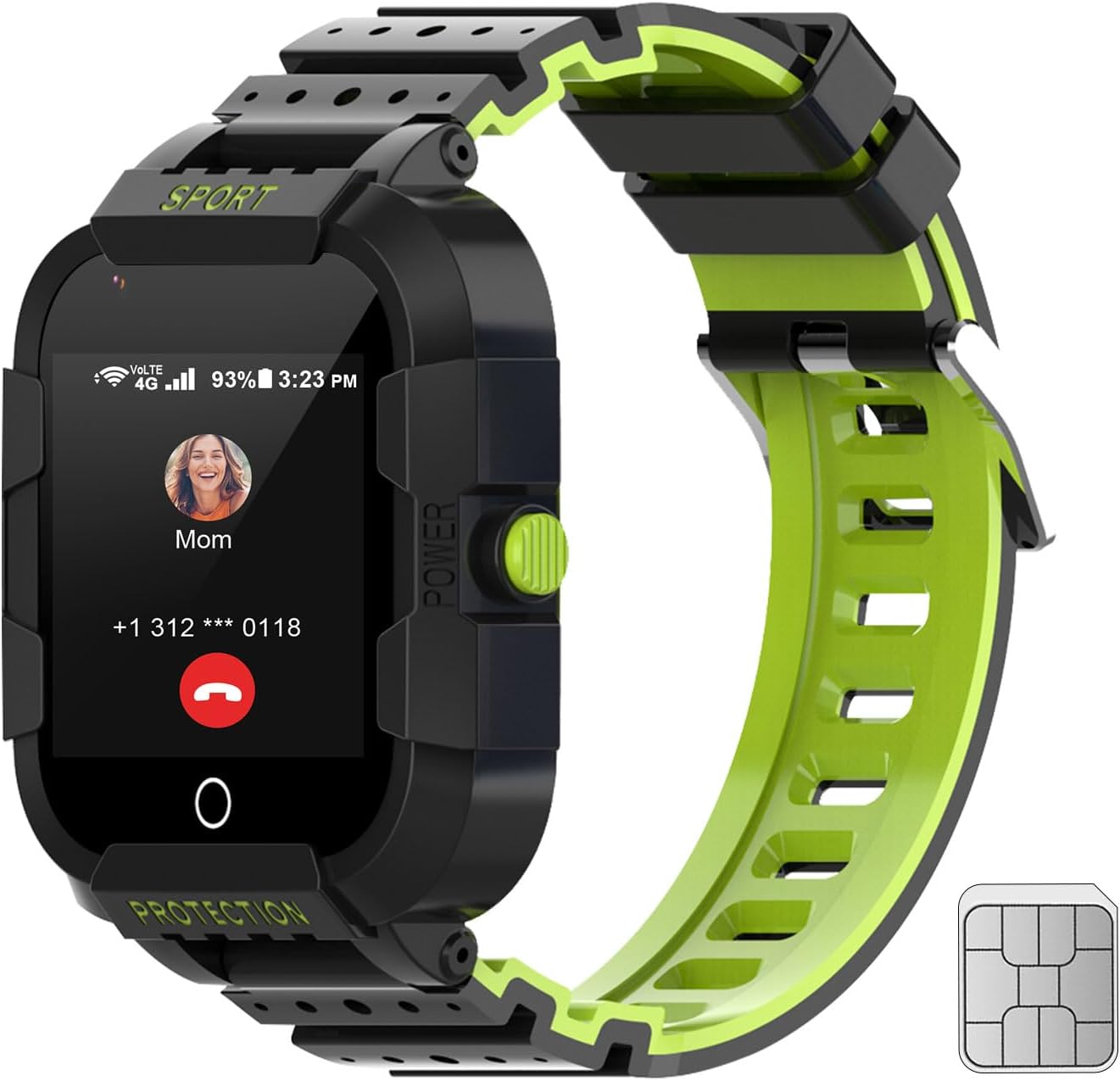 Wonlex 4G Kids Smartwatch with SIM Card, GPS Smart Watch for Children, 1.4″ Touch Screen Phone Watch for Boys Girls with Video Calls, Voice Chat,