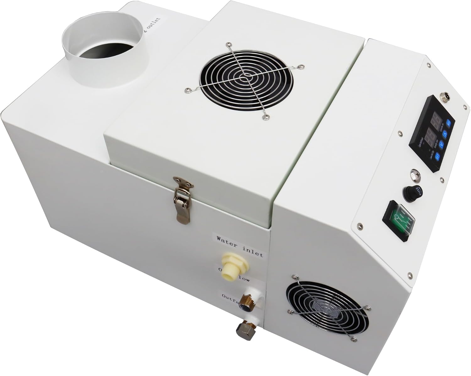 Humidificador ultrasónico comercial Enfriador Pulverizador 13.2 lbsh Industrial Portable Fog Maker Gran Volumen 400-1000 Pies Cuadrados
