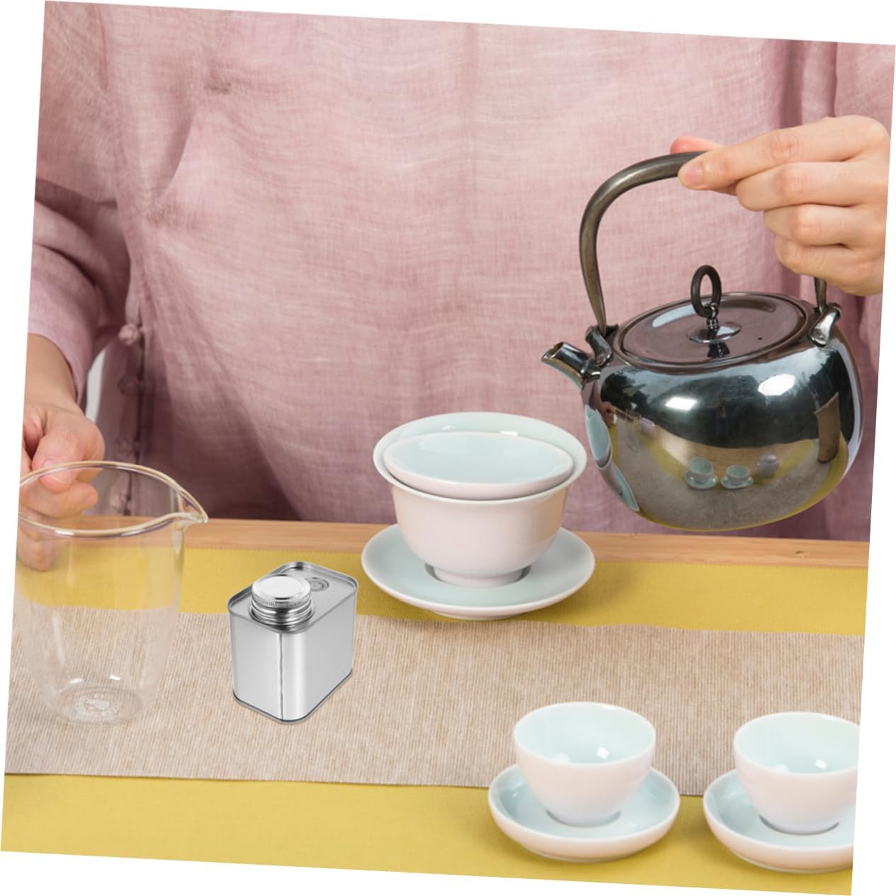 Tanque de almacenamiento de granos de café, 2 unidades, velas redondas, posos de café, frascos de almacenamiento con tapas, contenedor de lata de