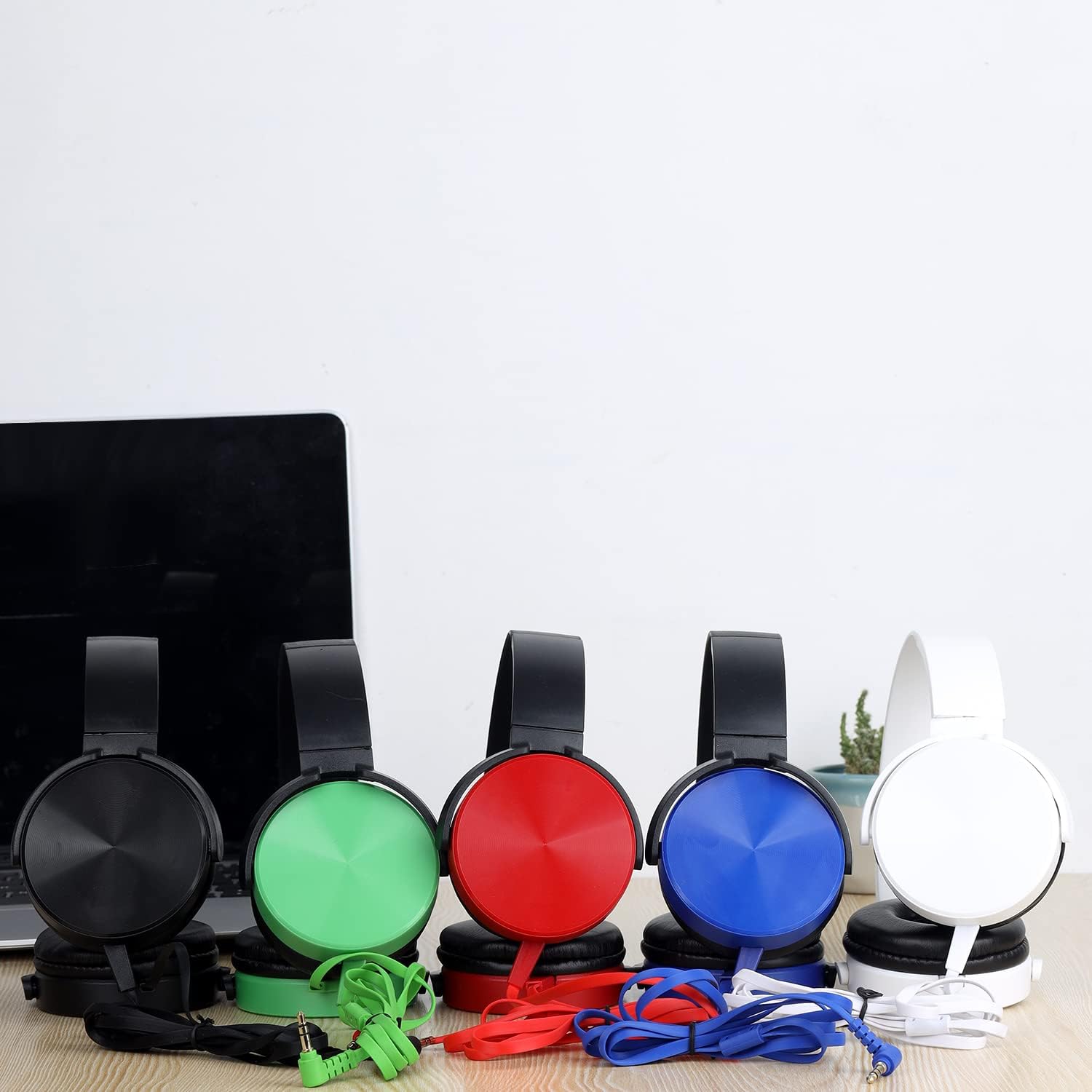 Auriculares para el aula, paquete de 10 unidades, multicolor, juego de clase para estudiantes escolares, niños, niñas y adultos, auriculares con