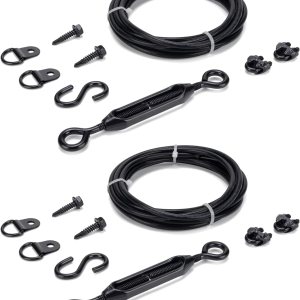 Kits de puerta antihundimiento duraderos para valla de madera, kit de cable de soporte de puerta en zinc, kit de puerta de valla antiflacidez de Kits de puerta antihundimiento duraderos para valla de madera, kit de cable de soporte de puerta en zinc, kit de puerta de valla antiflacidez de