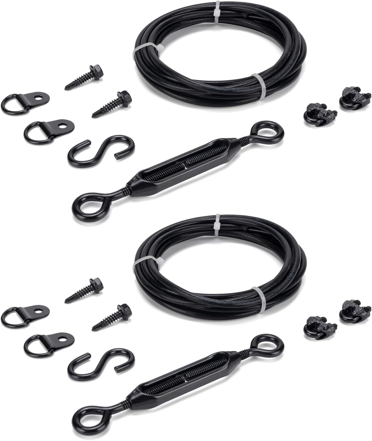 Kits de puerta antihundimiento duraderos para valla de madera, kit de cable de soporte de puerta en zinc, kit de puerta de valla antiflacidez de