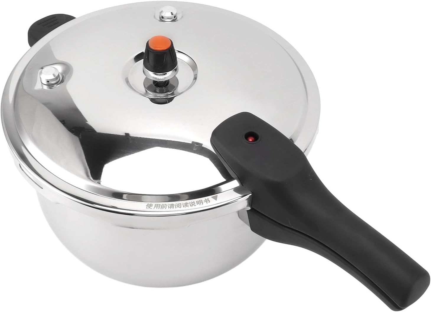 Olla a presión de acero inoxidable, olla a presión súper rápida, mini ollas a presión pequeñas familiares con dispositivos de protección de válvula