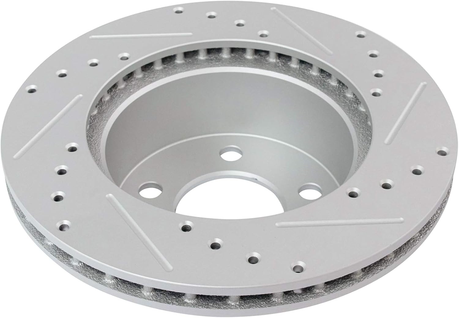 TRQ Buje de rueda Pastilla de freno de cerámica Performance Rotor Kit Delantero wProductos Químicos