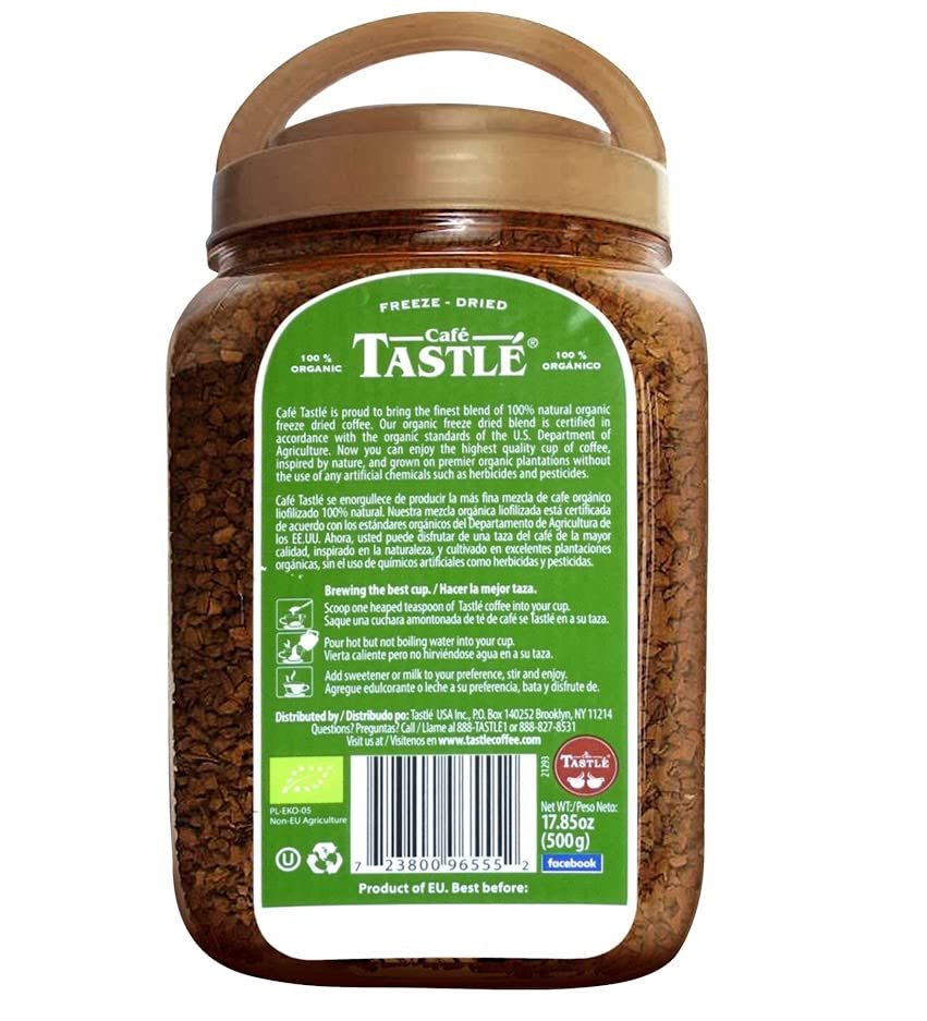 Cafe Tastlé Café instantáneo 100% orgánico, 17.85 onzas (3)