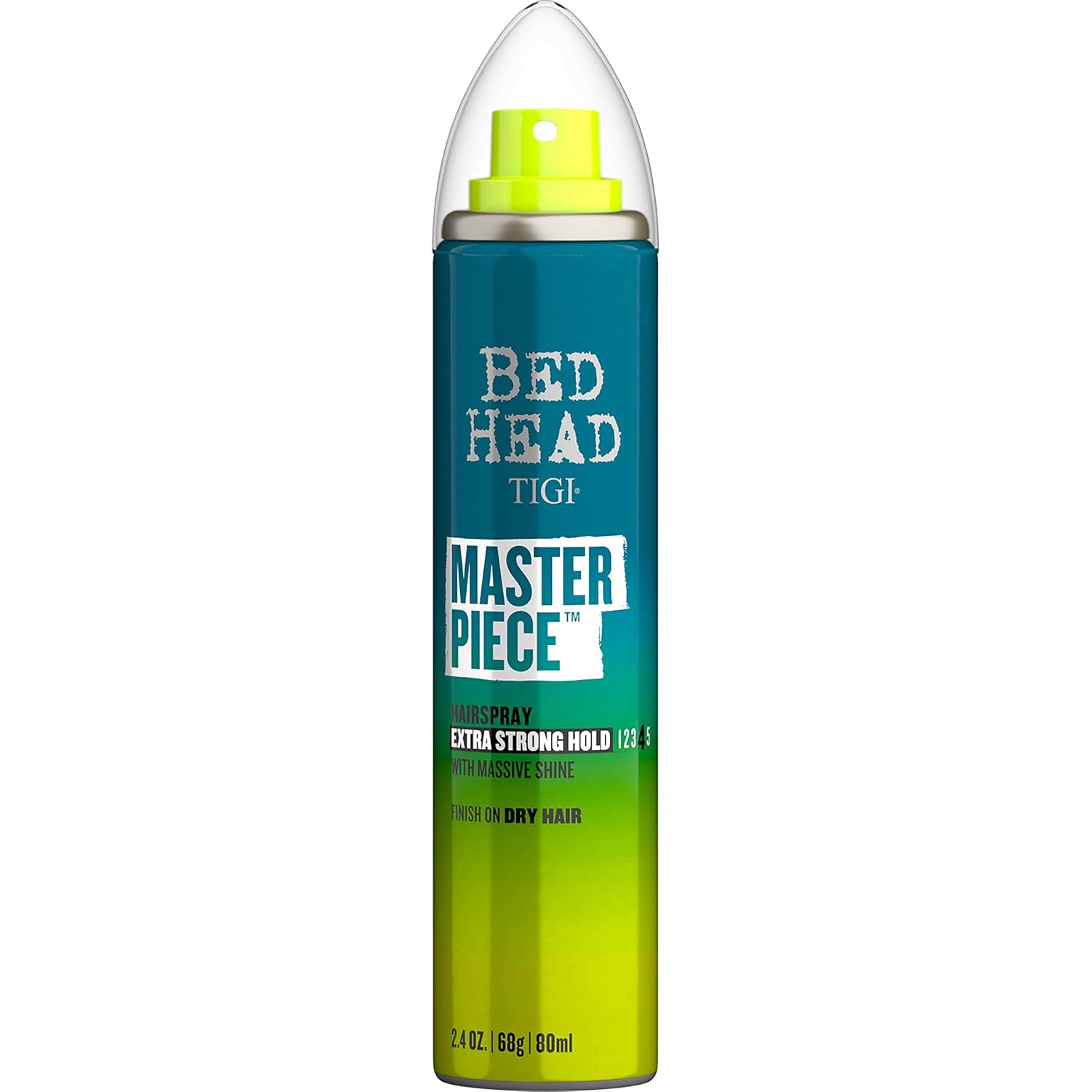 TIGI Bed Head Masterpiece – Laca brillante para el cabello de sujeción fuerte, tamaño de viaje, 2.4 onzas