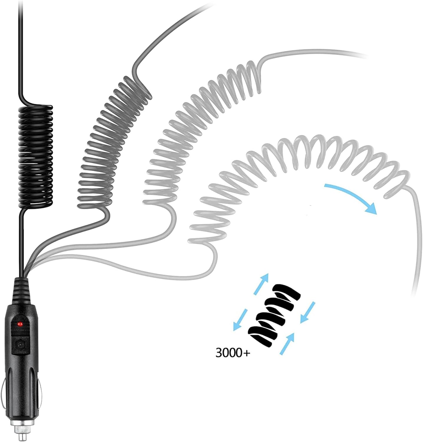Dysead Cargador de CC para automóvil compatible con Uniden Bearcat Radio Scanner AD70 AD70U AD-70U AD-7019 Power