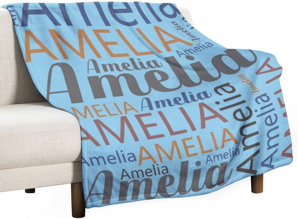 Manta personalizada para niños y adultos con nombre, manta de bebé personalizada para niños y niñas, manta personalizada con nombre, 30 x 40 pulgadas