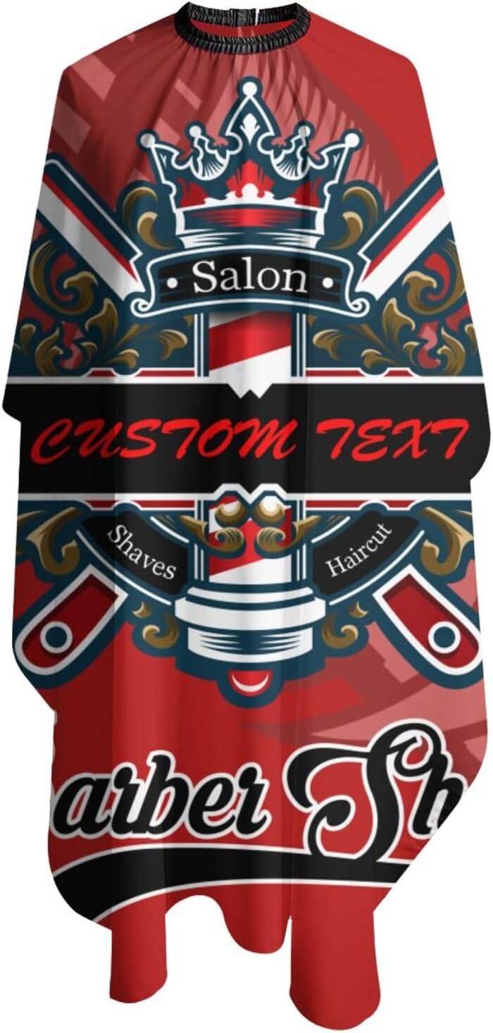 Capa de peluquero personalizada para peluquería, capa de salón de corte de pelo personalizada para hombres, capa de corte personalizada