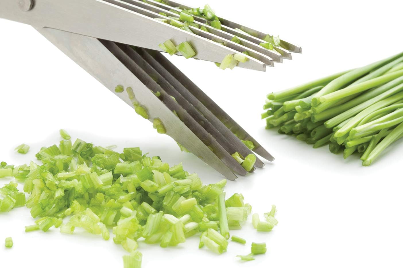 Tijeras de hierbas de 5 cuchillas y tijeras de cocina, cuchillas de acero inoxidable