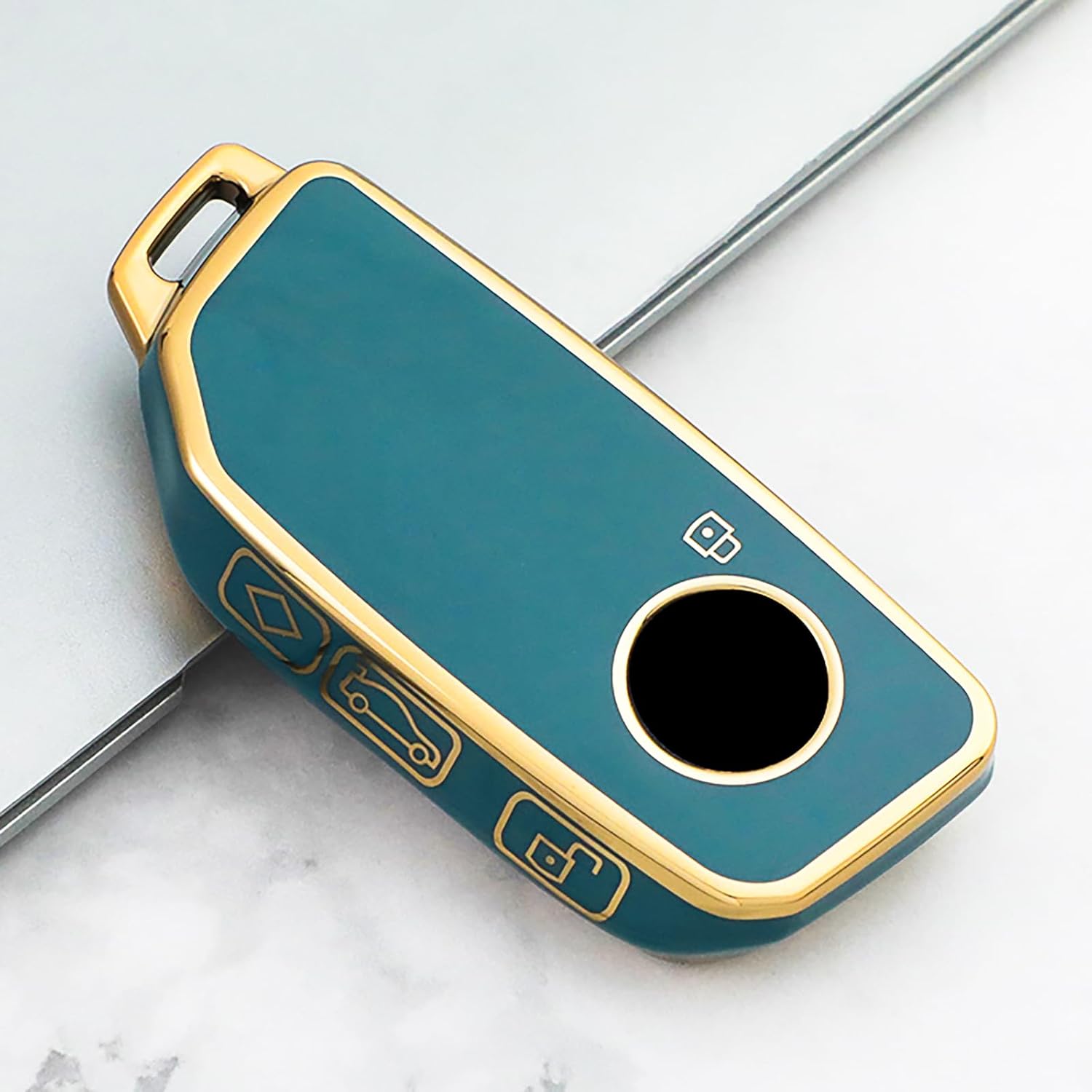 OLLEN Funda de TPU suave para llavero, compatible con BMW 2023 2024 serie 57 740i 760i X1 X5 X6 X7 XM IX IX IX3 I5 I7, etc., funda protectora remota
