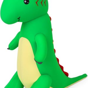 Juguete de peluche de dinosaurio, relleno de partículas de espuma de 18 pulgadas, juguetes de peluche de dinosaurio verde para cumpleaños y Navidad Juguete de peluche de dinosaurio, relleno de partículas de espuma de 18 pulgadas, juguetes de peluche de dinosaurio verde para cumpleaños y Navidad