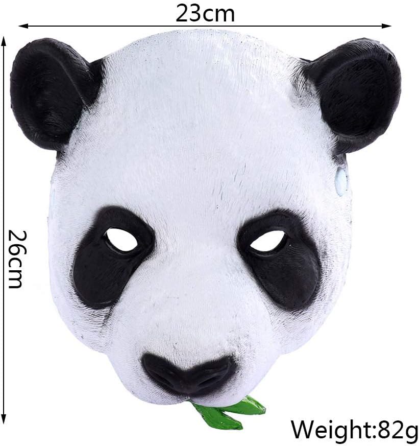 Aiffort 1 máscara de animal de Halloween, máscara de panda, linda máscara de panda para Halloween, fiesta de disfraces, accesorios de cosplay