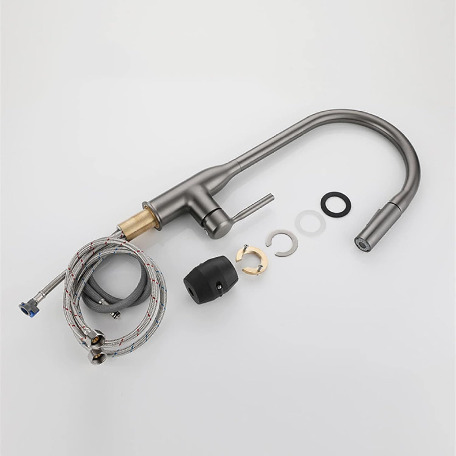 Grifo de cocina extraíble, grifo de fregadero de cocina, 2 tipos de modos de salida de agua, grifos de cocina giratorios de 360 grados, grifo de