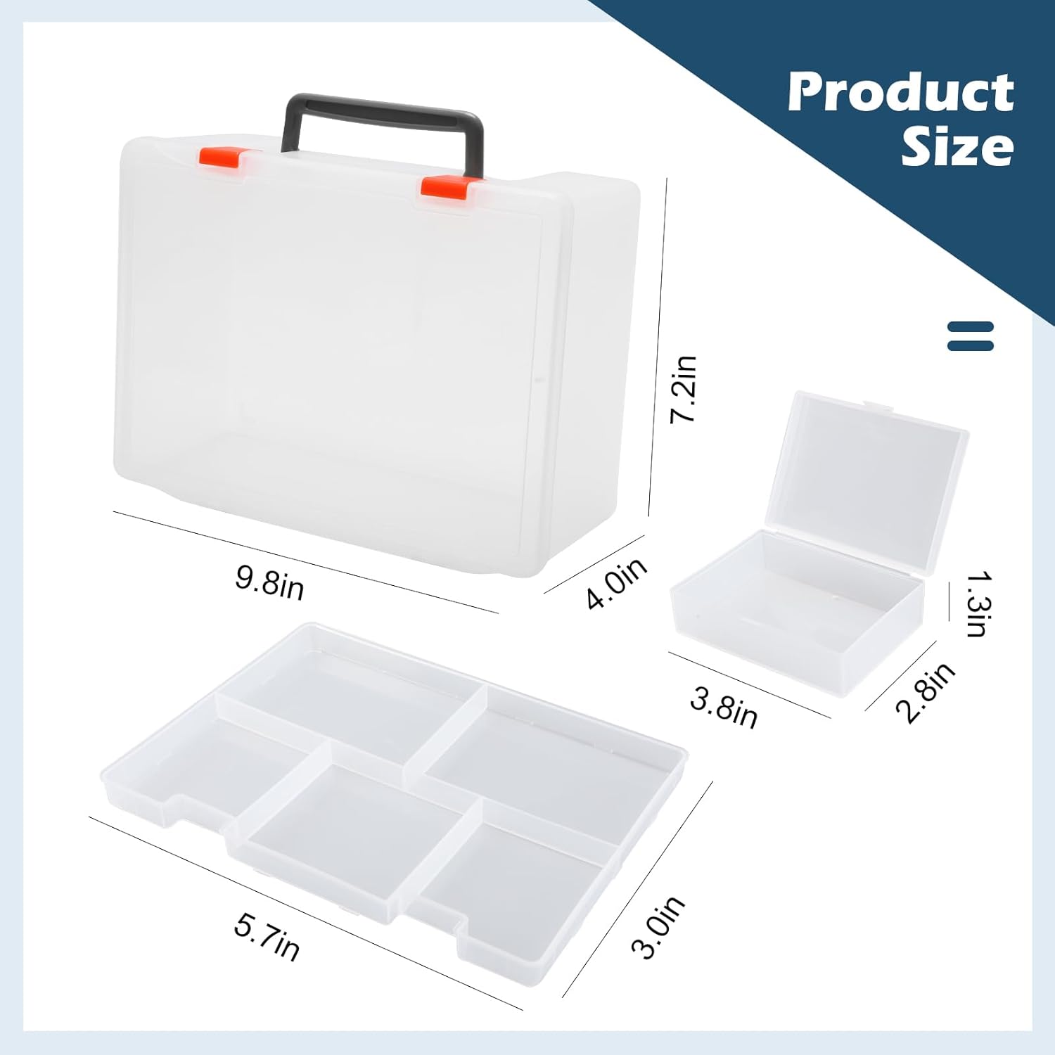 Saichotoy Caja de almacenamiento de tarjetas coleccionables organizador de tarjetas para más de 800 tarjetas de Pokemon, MTG, Yugioh, TCG con 11