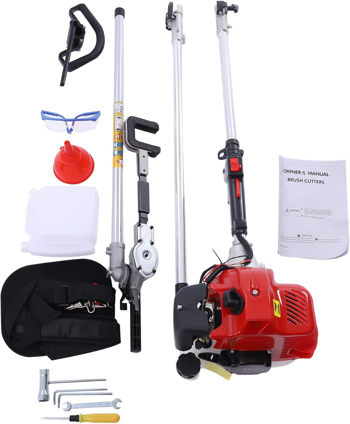 Recogedor de frutas vibratorio, alimentado por gasolina, motor de dos tiempos de 43 cc para aceitunas, nueces, granos de café
