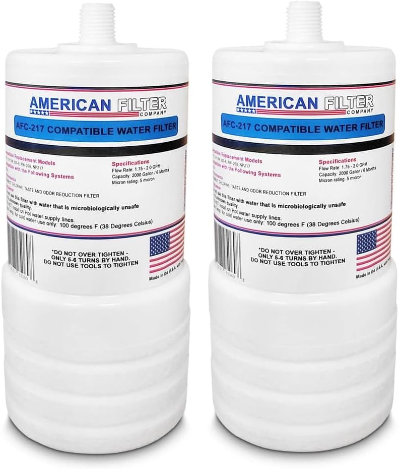 Marca AFC, filtro de agua, modelo # AFC-APH-217, compatible con AquaPure (R) 9.8 ft (R) Sistema de filtro de agua AP200 Cartucho de repuesto