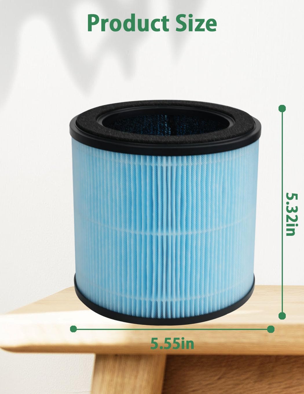 BBT BAMBOOST Filtro HEPA H201 compatible con TEC.Bean JH50G-M y Homvana H201 purificador de aire, H13 3 en 1 True HEPA y filtro de carbón activado