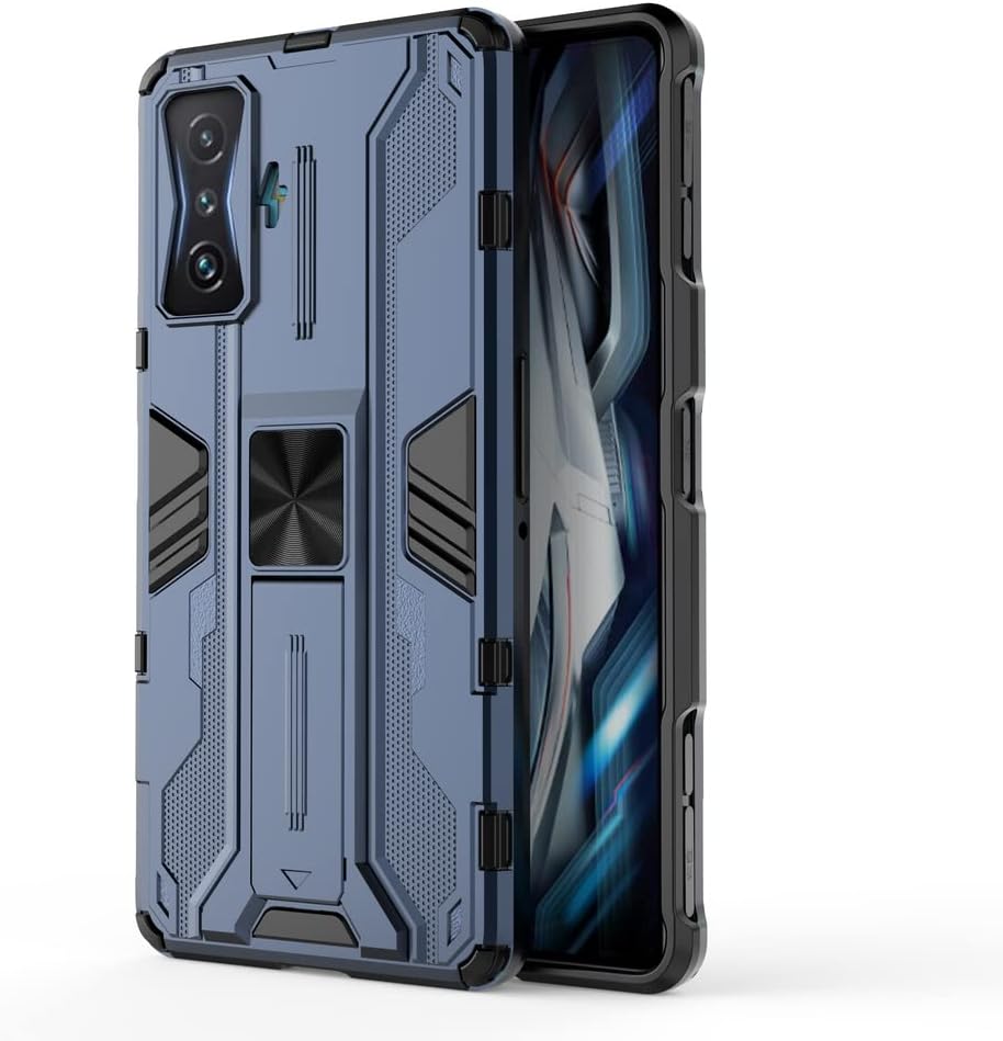 Pzwoxukhov Funda para Xiaomi Poco F4 GTRedmi K50 Gaming Case Cover,Funda protectora con función de atracción magnética, azul
