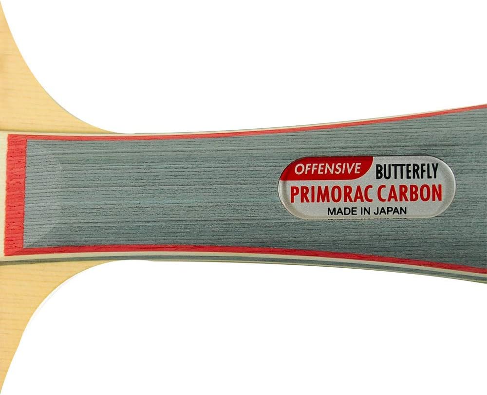 Butterfly Primorac Carbon Pro-Line – Raqueta de tenis de mesa, una de nuestras cuchillas más rápidas alimentada por el poder crudo de la fibra de