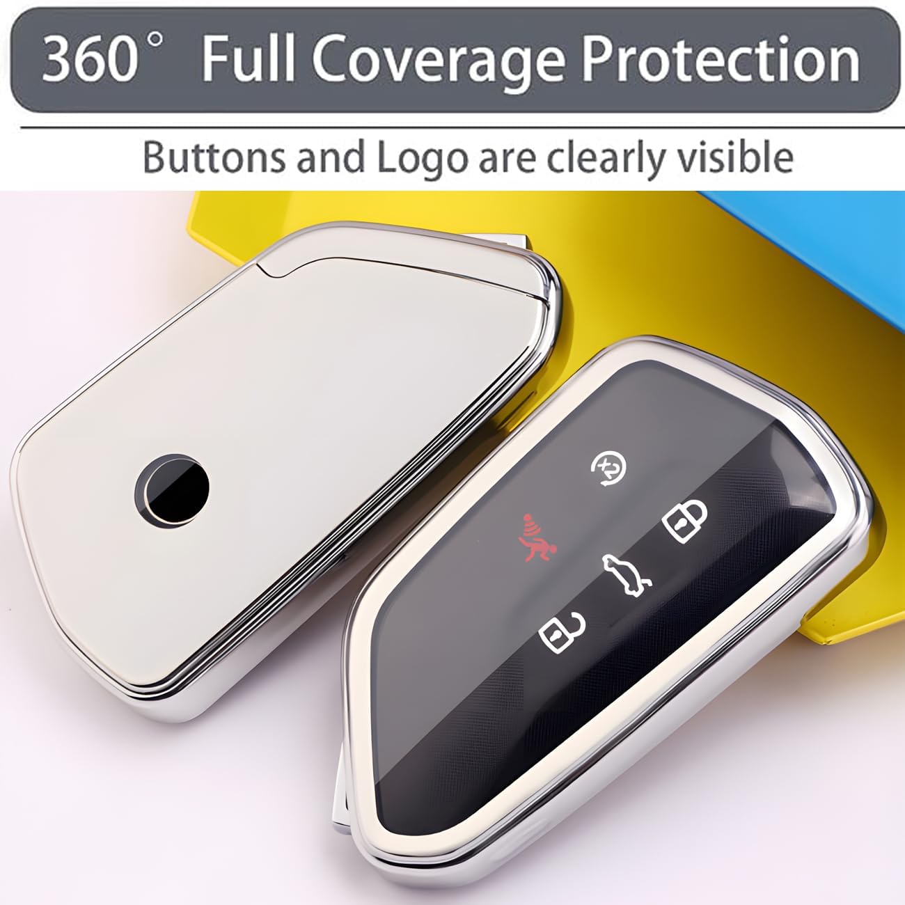 Funda para llavero VW compatible con Volkswagen ID.4 Golf 8 MK8 GTI ID.3 Seat Leon MK4 Skoda Octavia