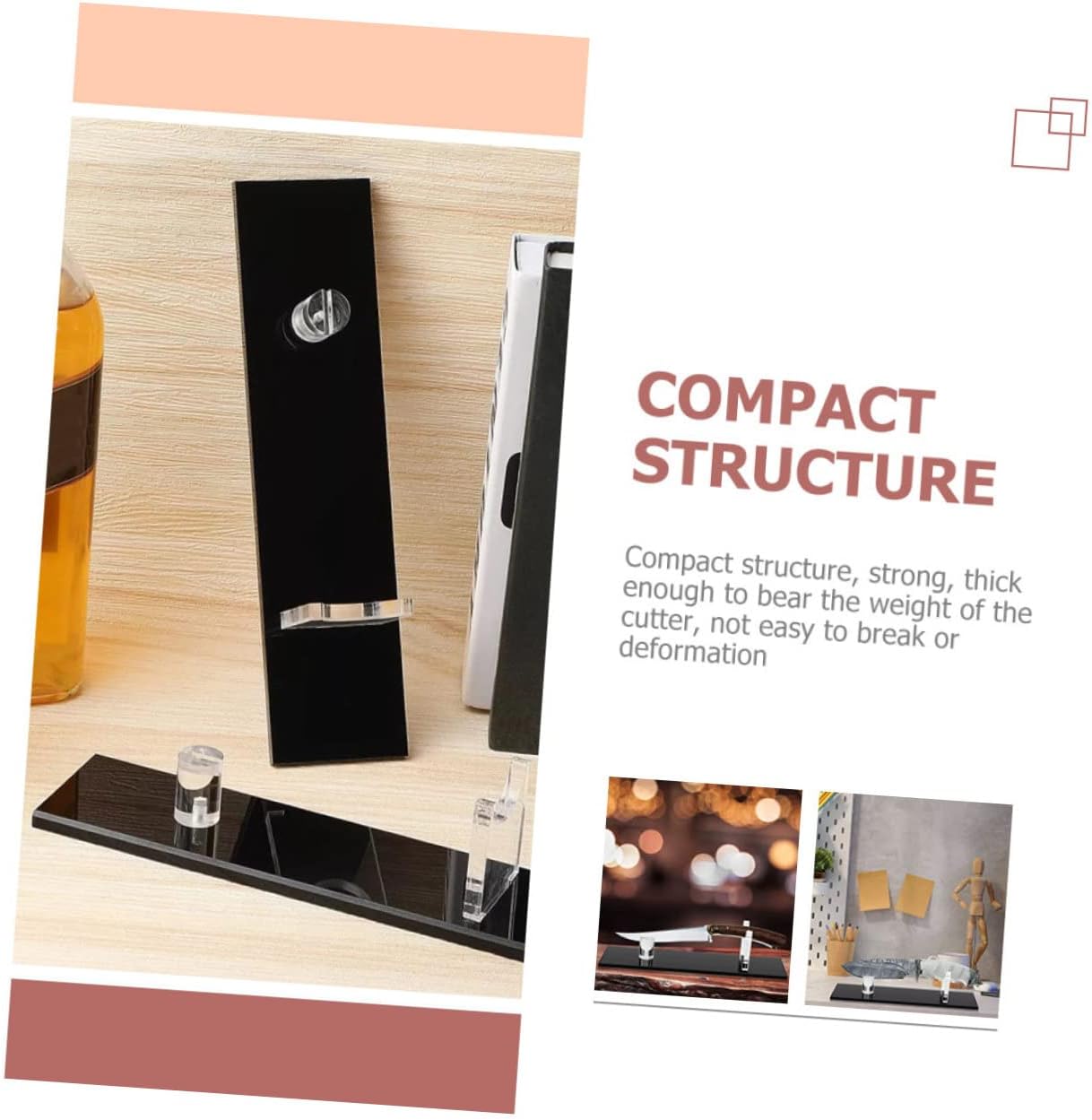 PRETYZOOM Display Stand Single Stand Desktop Rack Samurai Holder Japanese Sword Stand Wooden Stand Drawer Block Base Display Shelf Home Cutter Rack