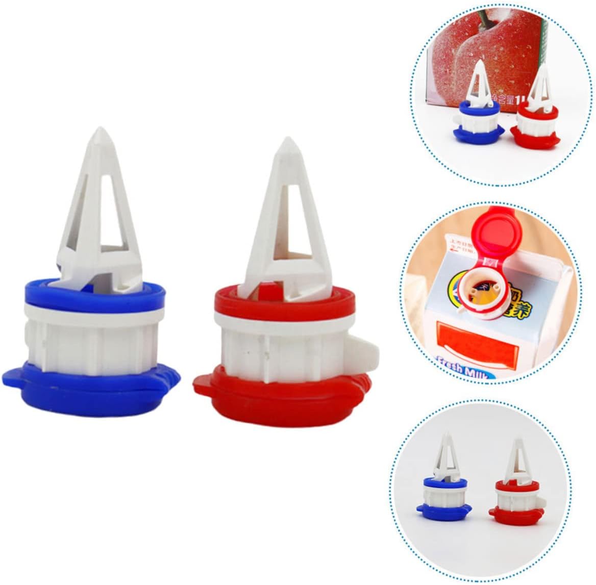 HOMSFOU 2 unids deflector de bebida divisor de bebida caño de bebida vertedor de bebida de leche extensión boca tapa de bebida verter pico jugo