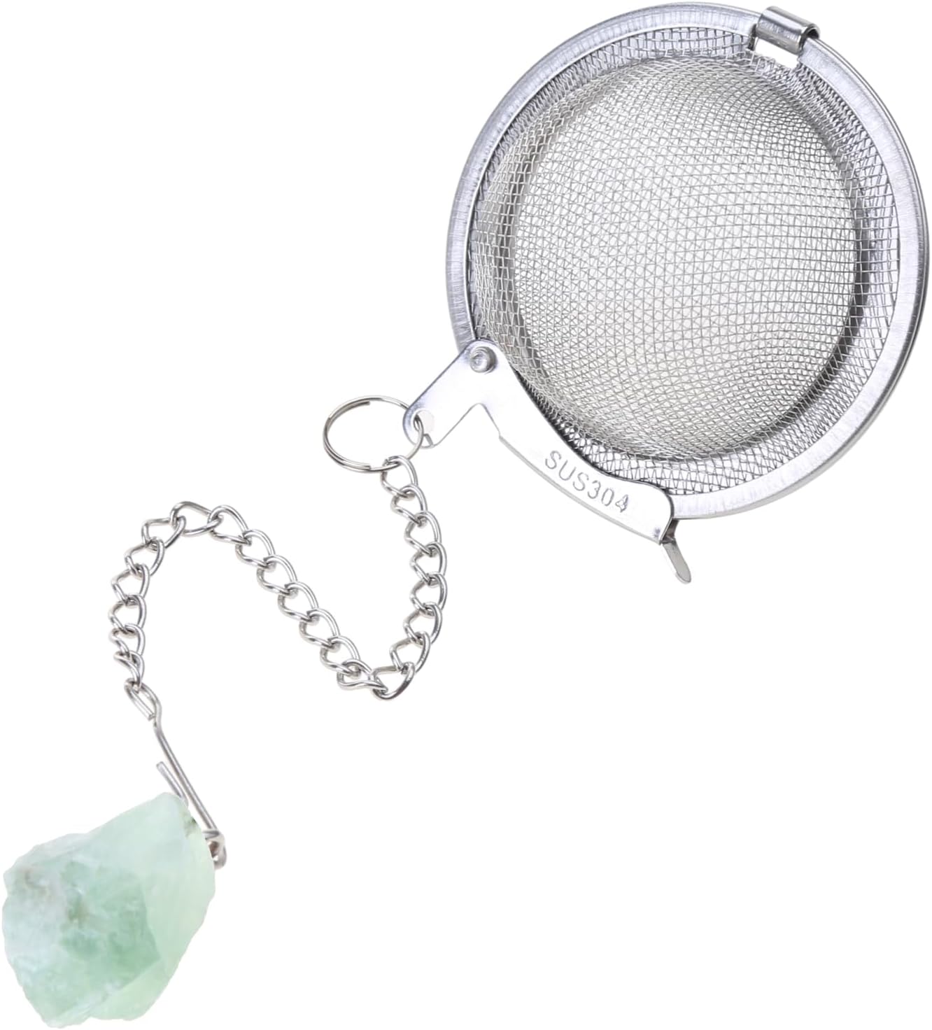 Infusor de té Colador de té de acero inoxidable Malla fina Hoja suelta Té Steepers para té suelto Colgante de cristal Filtro de té Filtro de té para