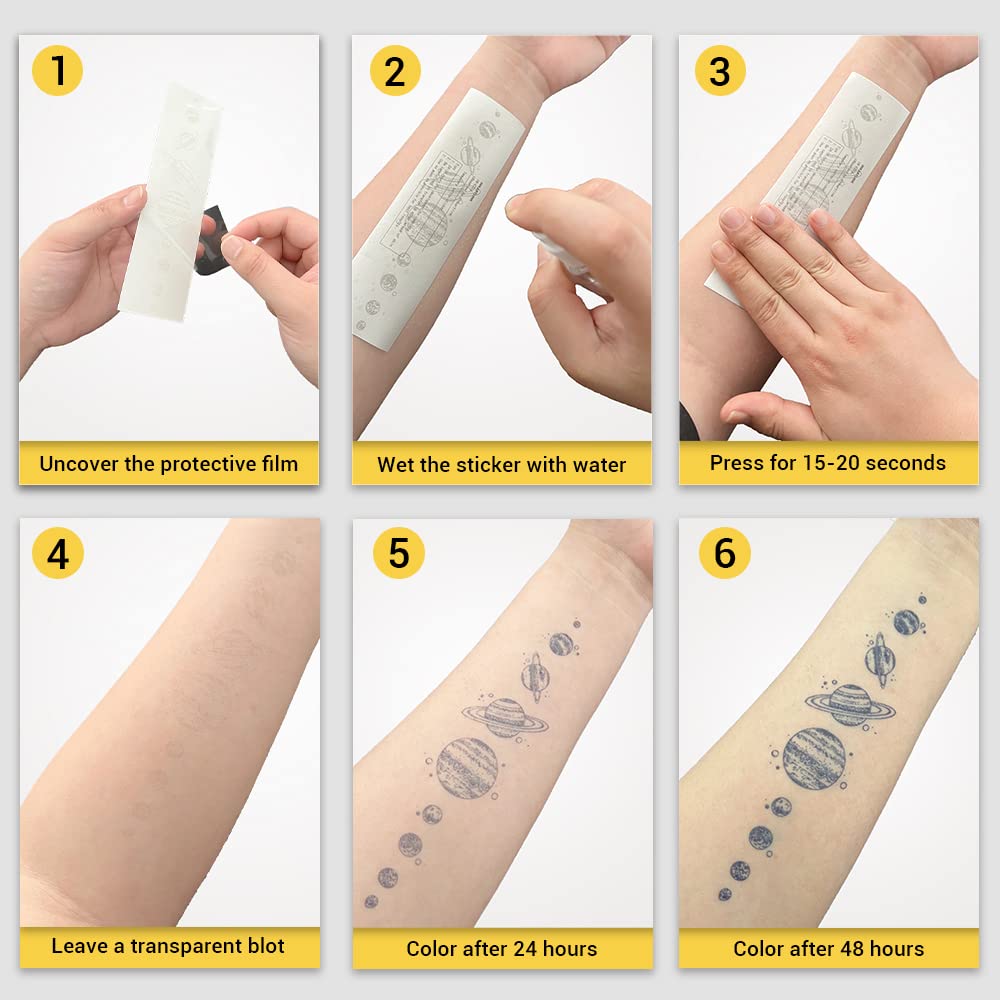 INKARTLINK 5 hojas de tatuaje temporal, tatuaje semipermanente, dura 1-2 semanas, dedicado a hombres adultos reflexivos, fe en Dios, tatuaje cruzado