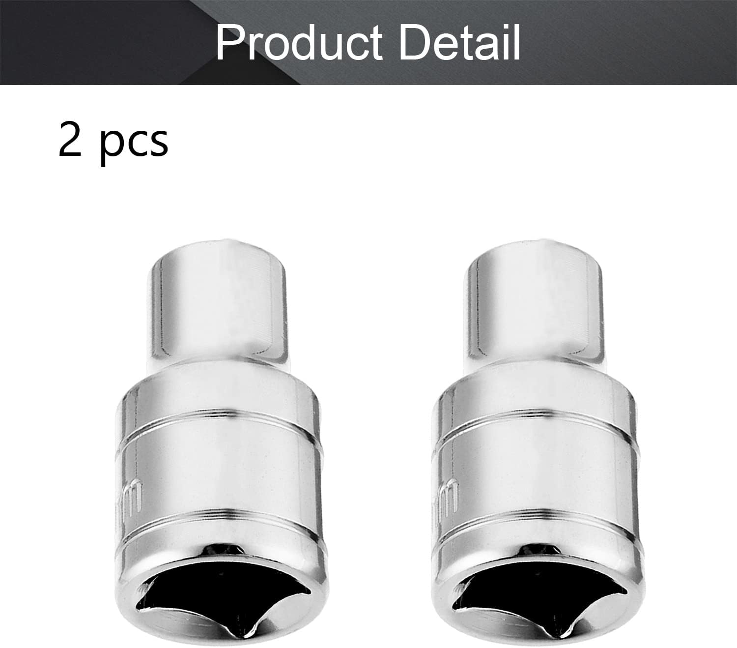 Utoolmart 12 pulgada de cabeza de accionamiento de broca hexagonal de 0.354 in, enchufes de acero CR-V, altura de 1.5 “(38 mm), herramientas de
