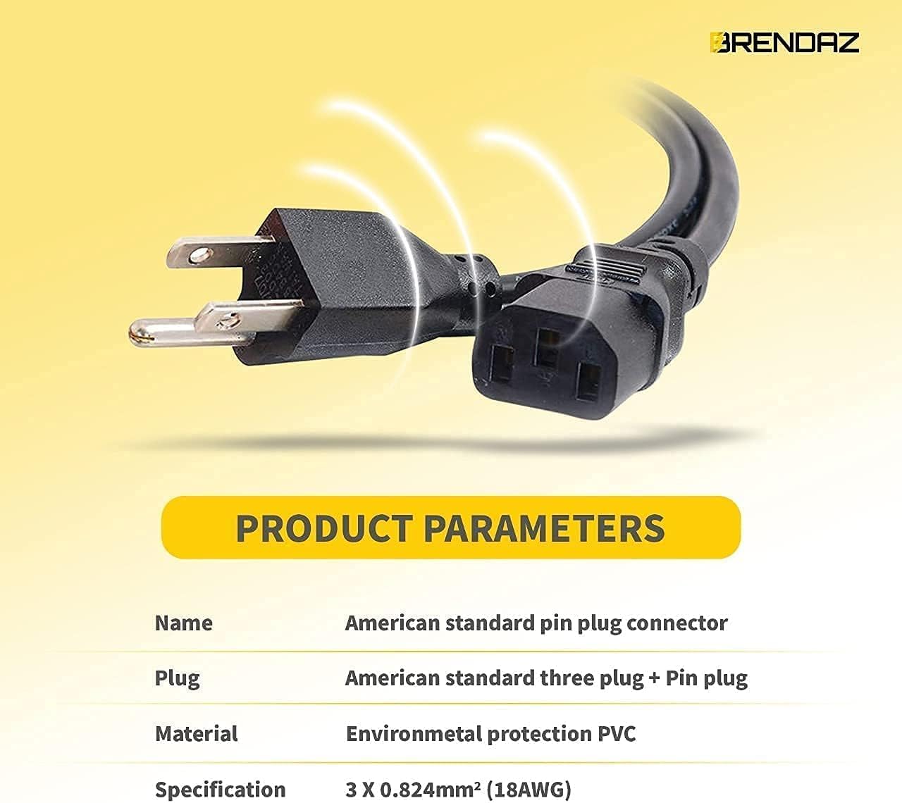 Cable de alimentación compatible con JBL EON715 de 15 pulgadas, EON712 de 12 pulgadas, EON710 de 10 pulgadas con altavoz PA alimentado (3 pies)