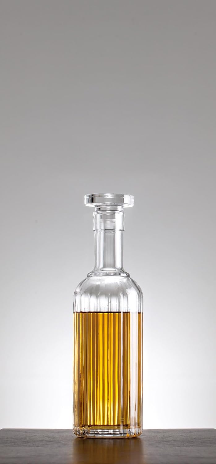 Luigi Bormioli Bach Spirits – Botella con tapón de vidrio, 23.75 onzas, transparente