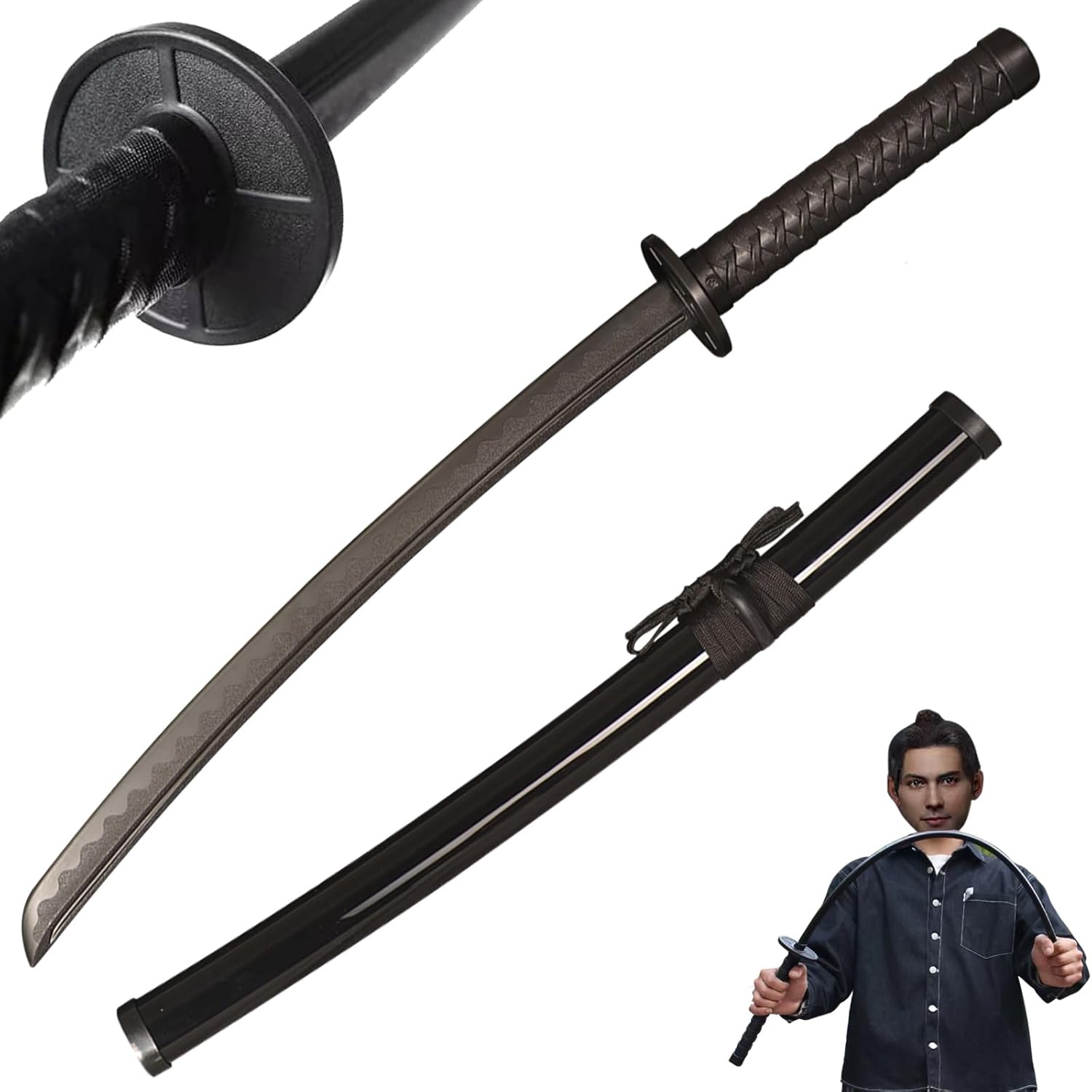 Espada marcial de entrenamiento de polipropileno,Práctica Katana Espada,Katana de entrenamiento para la práctica