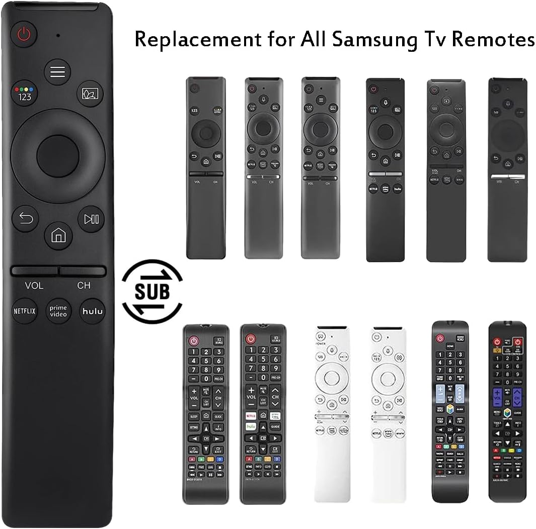 Reemplazo remoto universal para todos los televisores Samsung, control remoto para Samsung Smart TV con 3 botones de acceso directo sin función de