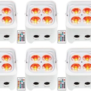 10) Rockville Best PAR 50 – Luces de lavado de batería blancas con DMX+RGBWA+UV inalámbricas 10) Rockville Best PAR 50 – Luces de lavado de batería blancas con DMX+RGBWA+UV inalámbricas