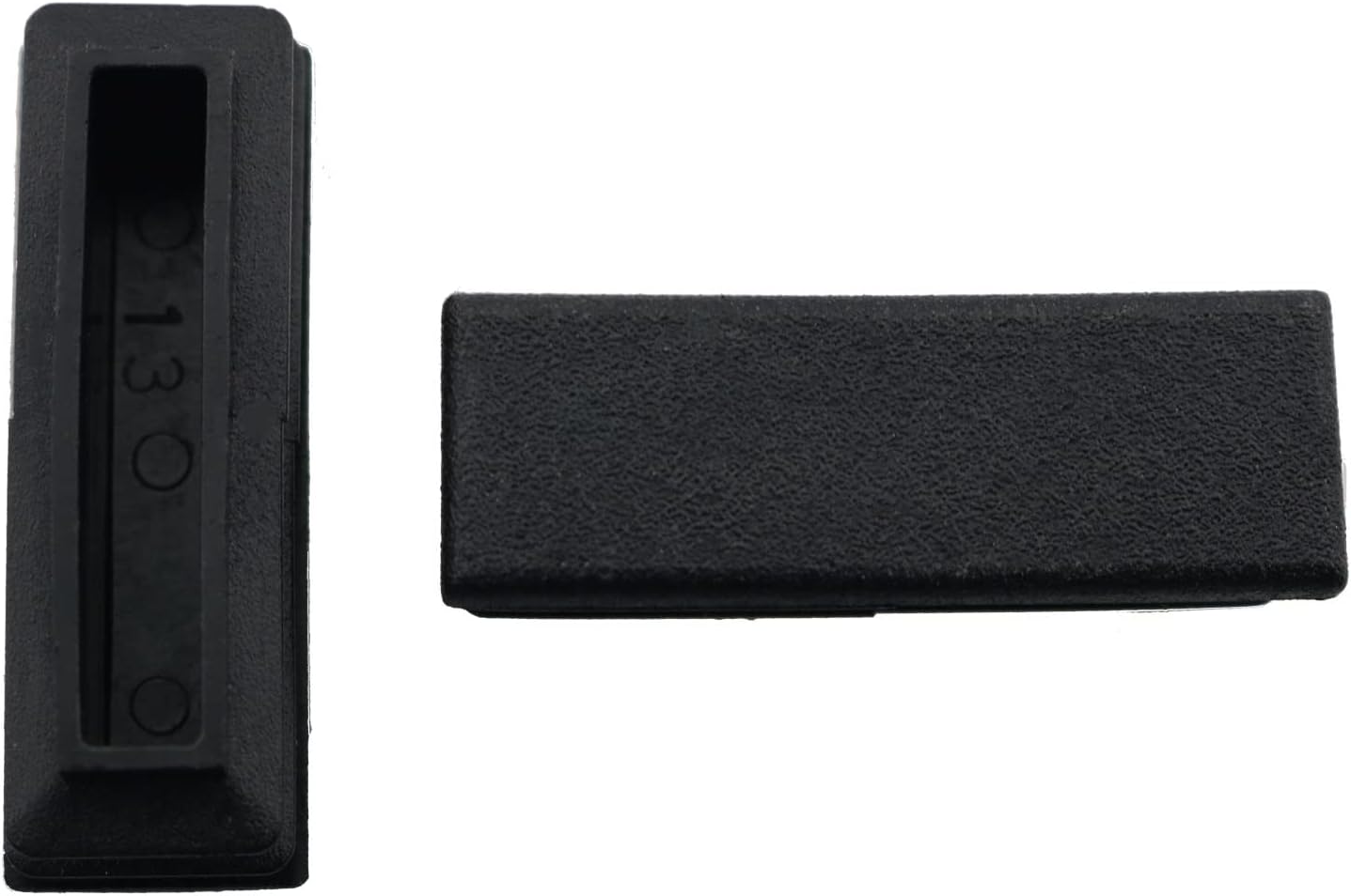 YHXiXi Tapón de plástico para tubos de 12 x 1-12 pulgadas, tapa de enchufe de tubo para muebles, tapas de extremo de silla rectangulares, tapa de