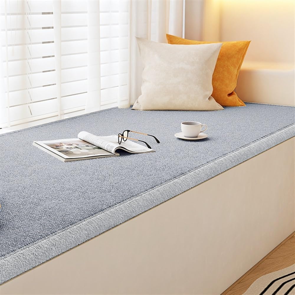 Cojín de asiento para alféizar de ventana de tamaño personalizado, para muebles de interior, cojín de bahía para banco, ventana, asiento, sofá,