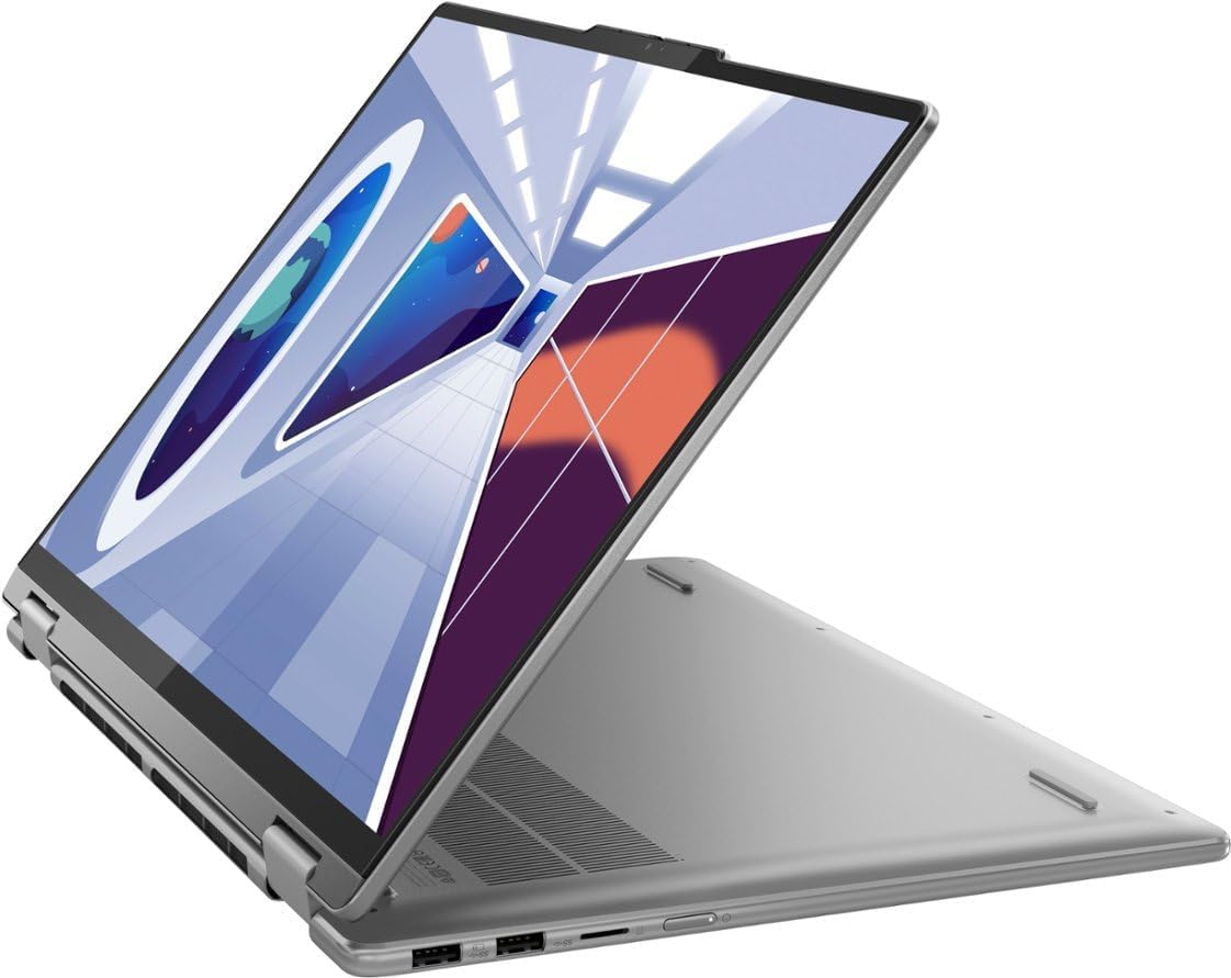 Lenovo Yoga 7 16″ WUXGA 2 en 1 portátil con pantalla táctil, AMD Ryzen 5 7535U 2.9 GHz 6 núcleos, 8 GB de memoria SSD de 2 TB, gráficos AMD Radeon