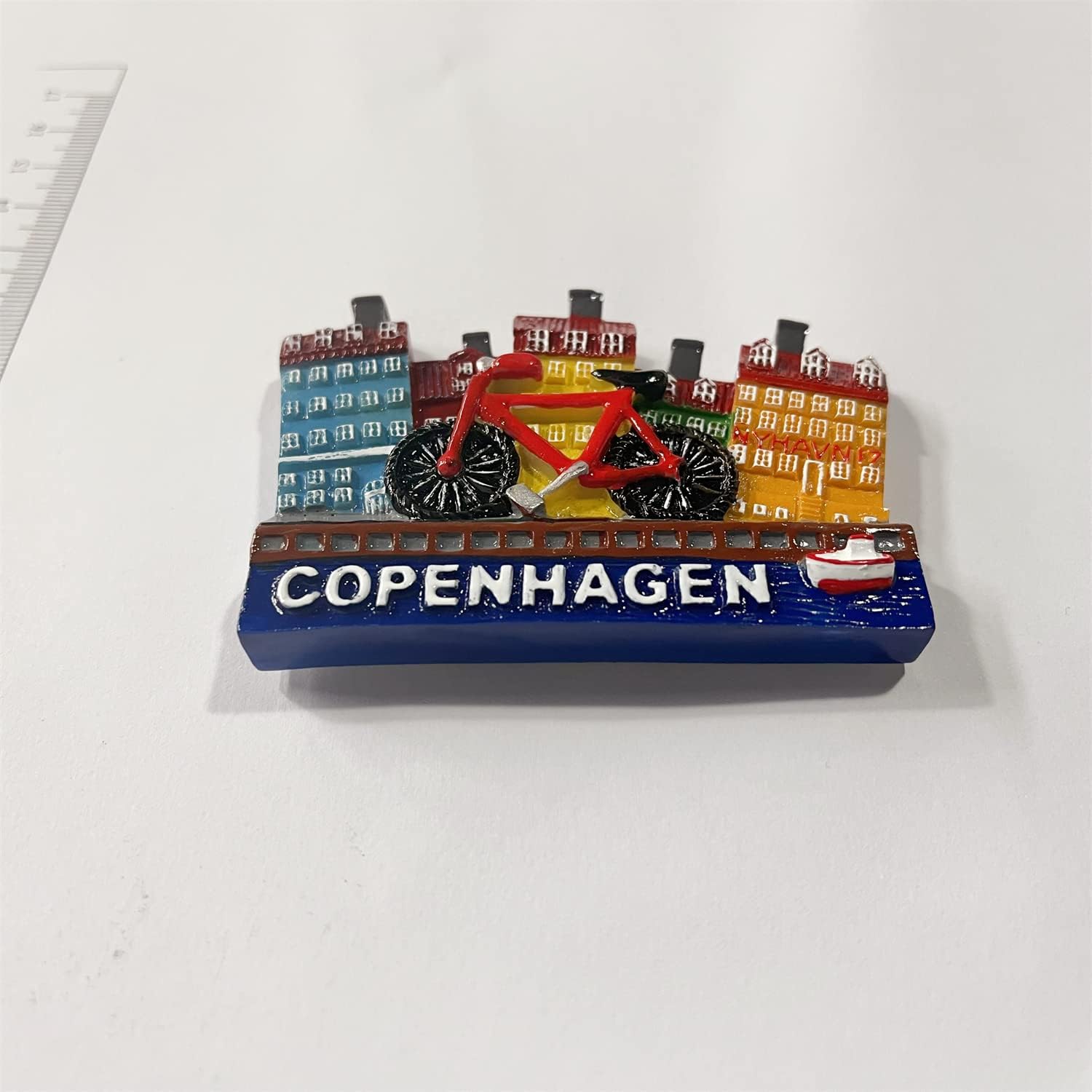Copenhagen Dinamarca, imán 3D para nevera de regalo, resina hecha a mano, colección de decoración para el hogar y la cocina