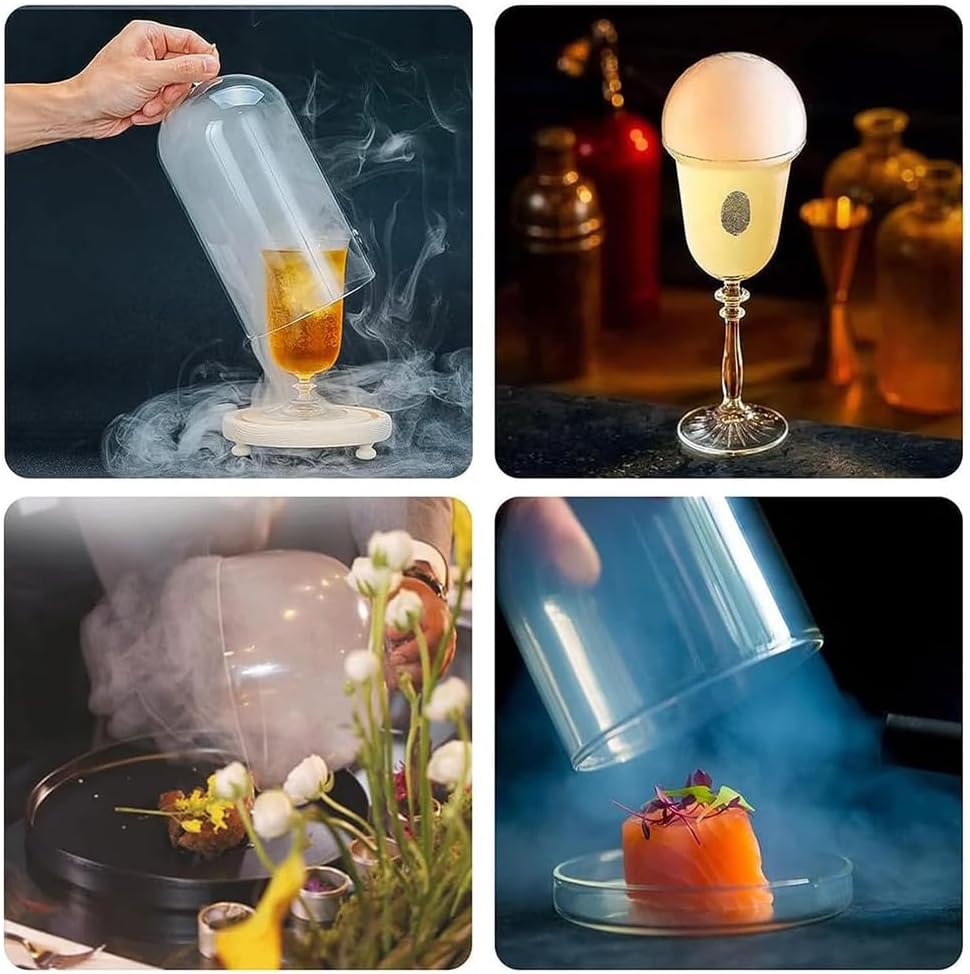 Aromour Blaster, pistola eléctrica de humo de burbujas de cóctel con burbujas comestibles y humo líquido, máquina ahumadora eléctrica de mano,