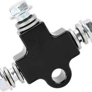 Aramox Línea de freno hidráulico para motocicleta, conector de manguera en T, adaptador de 3 vías, acoplamiento de conector en T, manguera de tubo Aramox Línea de freno hidráulico para motocicleta, conector de manguera en T, adaptador de 3 vías, acoplamiento de conector en T, manguera de tubo