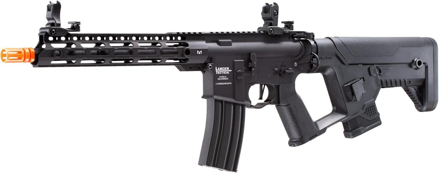 Lancer Tactical Gen 2 Proline Enforcer Blackbird M4 Full Metal Airsoft Rifle wTwo Magazines (ETU & Mosfet Included)