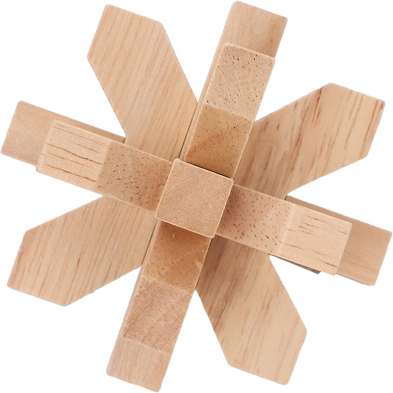 Rompecabezas de madera para el cerebro, rompecabezas de desenmarañamiento de bloqueo, rompecabezas de madera entrelazados, juguete de prueba de
