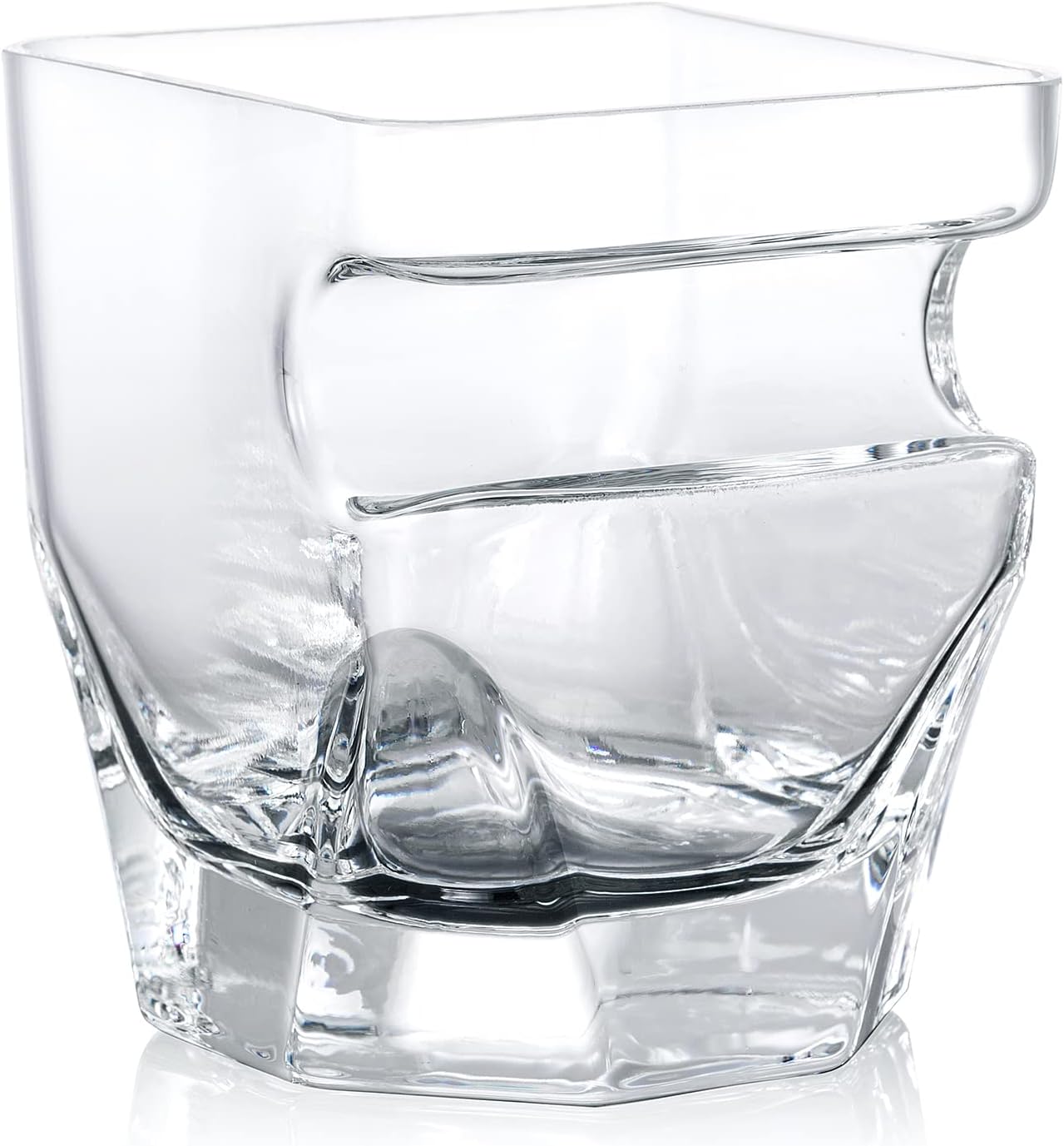 YouYah – Juego de 2 vasos de whisky de cigarros con soporte para puros, juego de vasos de whisky de cristal con reposo para puros para brandy,