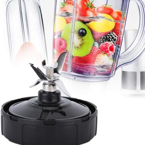 Piezas de repuesto para licuadora Ninja Ultima, compatible con Nutri Ninja Auto IQ BN800 BN801 BL487T BL486, accesorios de exprimidor ECT (7 aletas) Piezas de repuesto para licuadora Ninja Ultima, compatible con Nutri Ninja Auto IQ BN800 BN801 BL487T BL486, accesorios de exprimidor ECT (7 aletas)