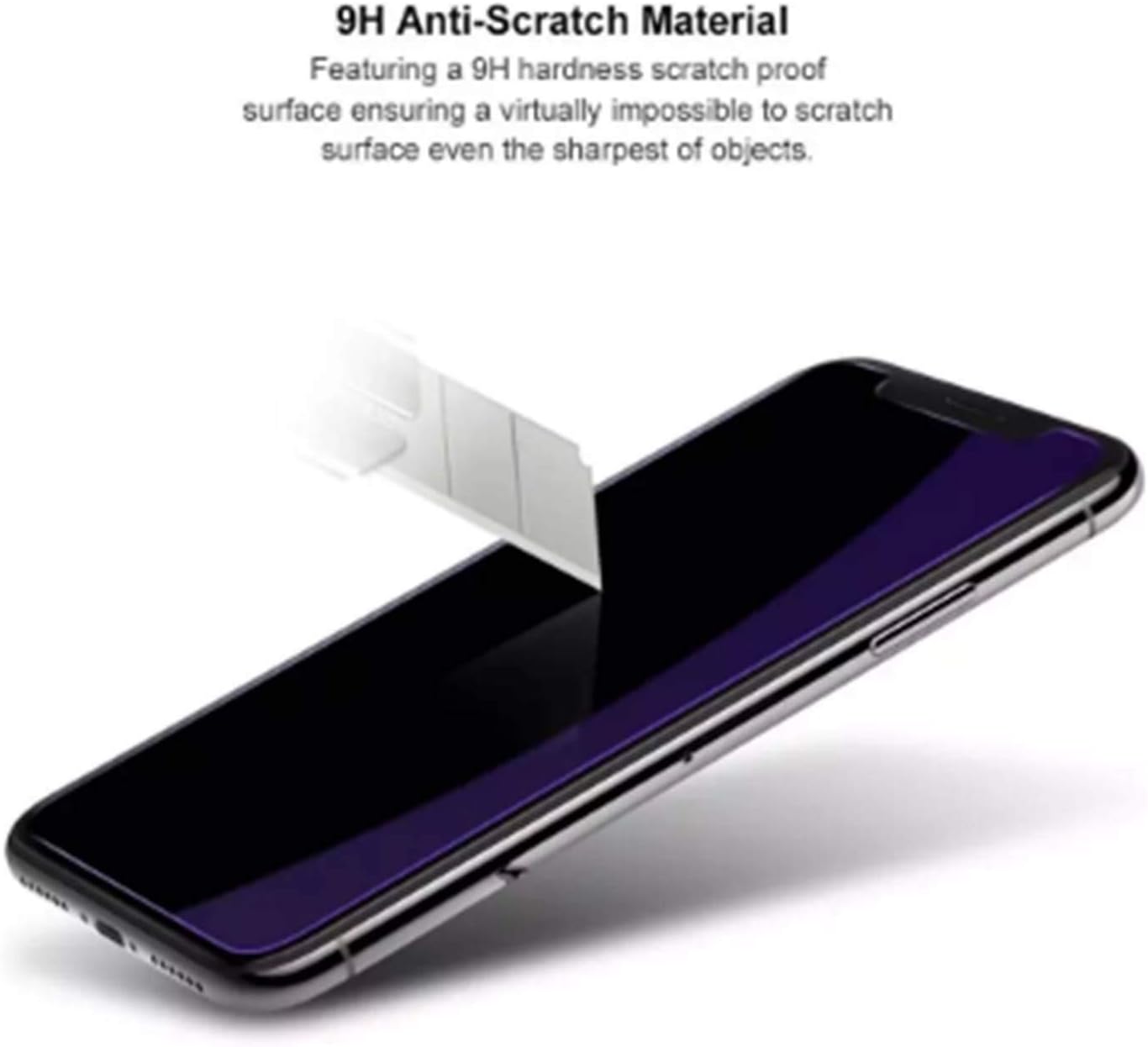Protector de pantalla de vidrio templado para iPhone 15 Pro Max, antiluz azul protección ocular
