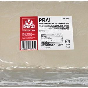 ACTIVA Sio-2 PRAI – Gres natural, fuego alto, blanco, 27.6 libras de arcilla, ACTIVA Sio-2 PRAI – Gres natural, fuego alto, blanco, 27.6 libras de arcilla,