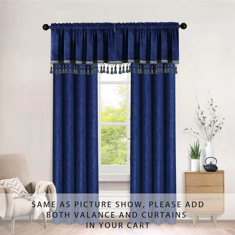 Cortinas de ventana de chenilla de doble cara para sala de estar