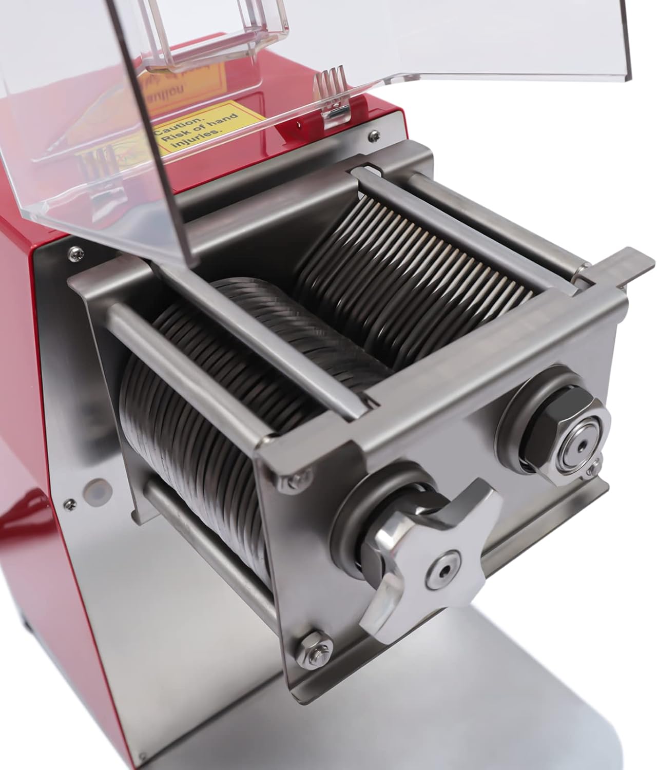 Máquina de corte de carne comercial, cortador de carne eléctrico de 1100 W, máquina trituradora de carne de acero inoxidable, trituradora de carne